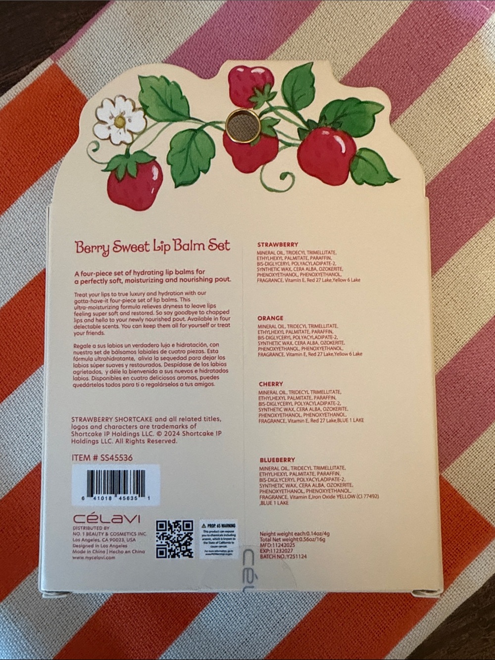 Strawberry Shortcake Berry Sweet Lip Balm Set - Multi (4-Pack) - Picture 2 of 6